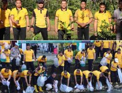 Dukung Ketahanan Pangan Nasional, Polres Maros Tanam Pohon dan Tebar Ribuan Benih Ikan