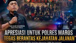 Berantas Kriminalitas Jalanan, KIWAL Garuda Hitam Apresiasi dan Mendukung Penuh Tim Resmob Polres Maros