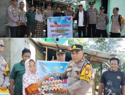 Polsek Lau Salurkan Bantuan kepada Warga Kurang Mampu, Sambut Hari Bhayangkara Ke-80