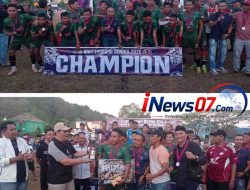Bontoa FC Juara, Wakil Bupati Maros Serahkan Langsung Trofi Kemenangan