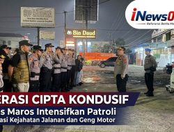 Operasi Cipta Kondusif, Polres Maros Intensifkan Patroli Antisipasi Kejahatan Jalanan dan Geng Motor